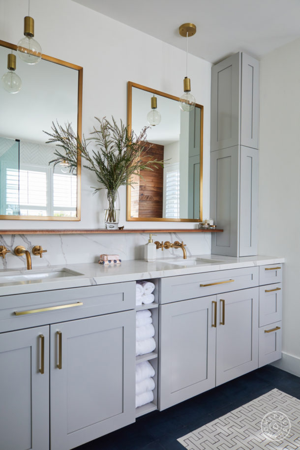 Bathroom Vanity Shelves | Laine and Layne