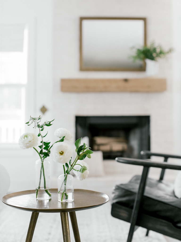 White Brick Fireplace New Side Table Tip For Long Lasting