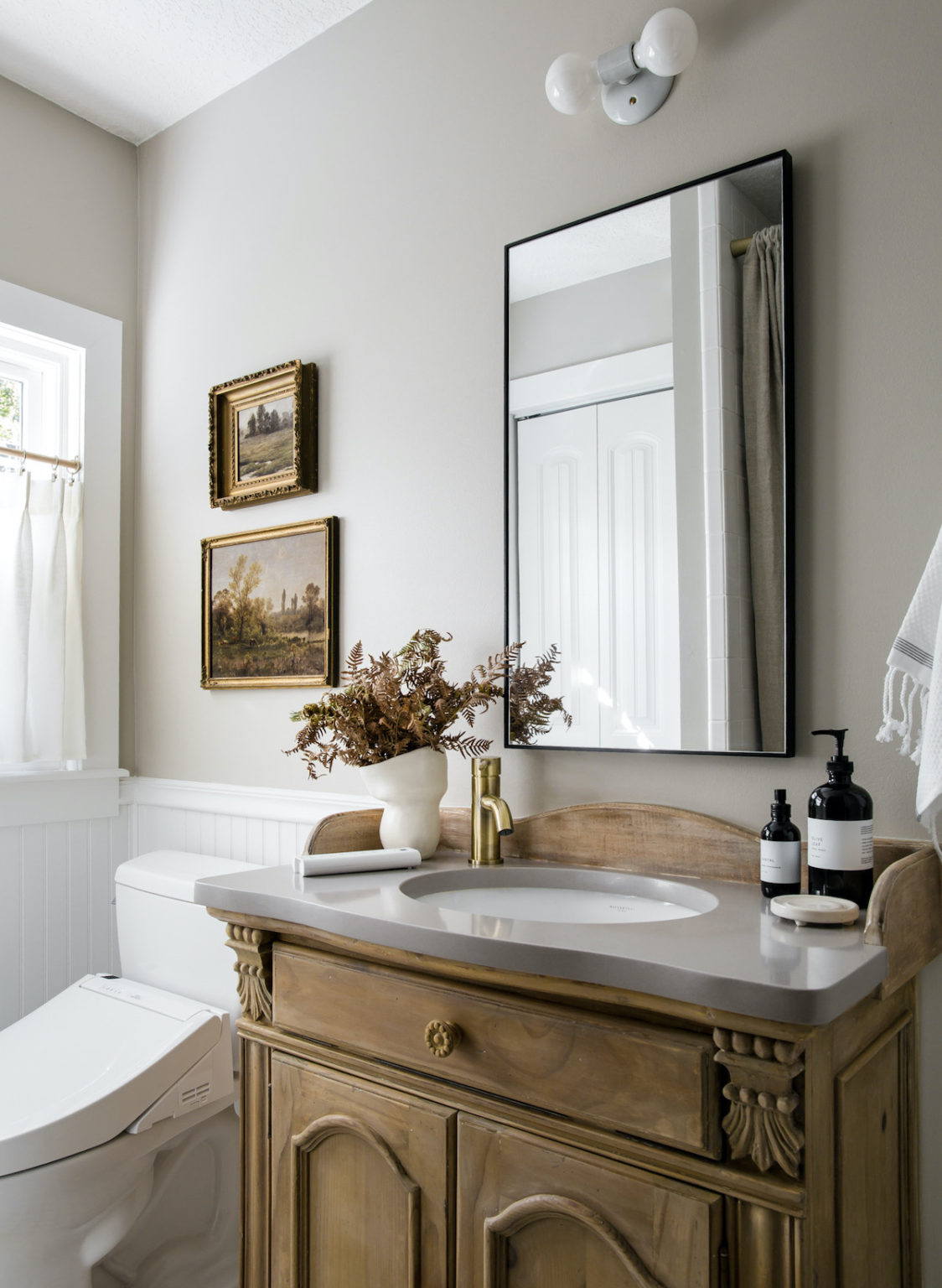 Guest Bathroom Reveal + Simple Tips To Refresh Your Guest Bath | Laine ...