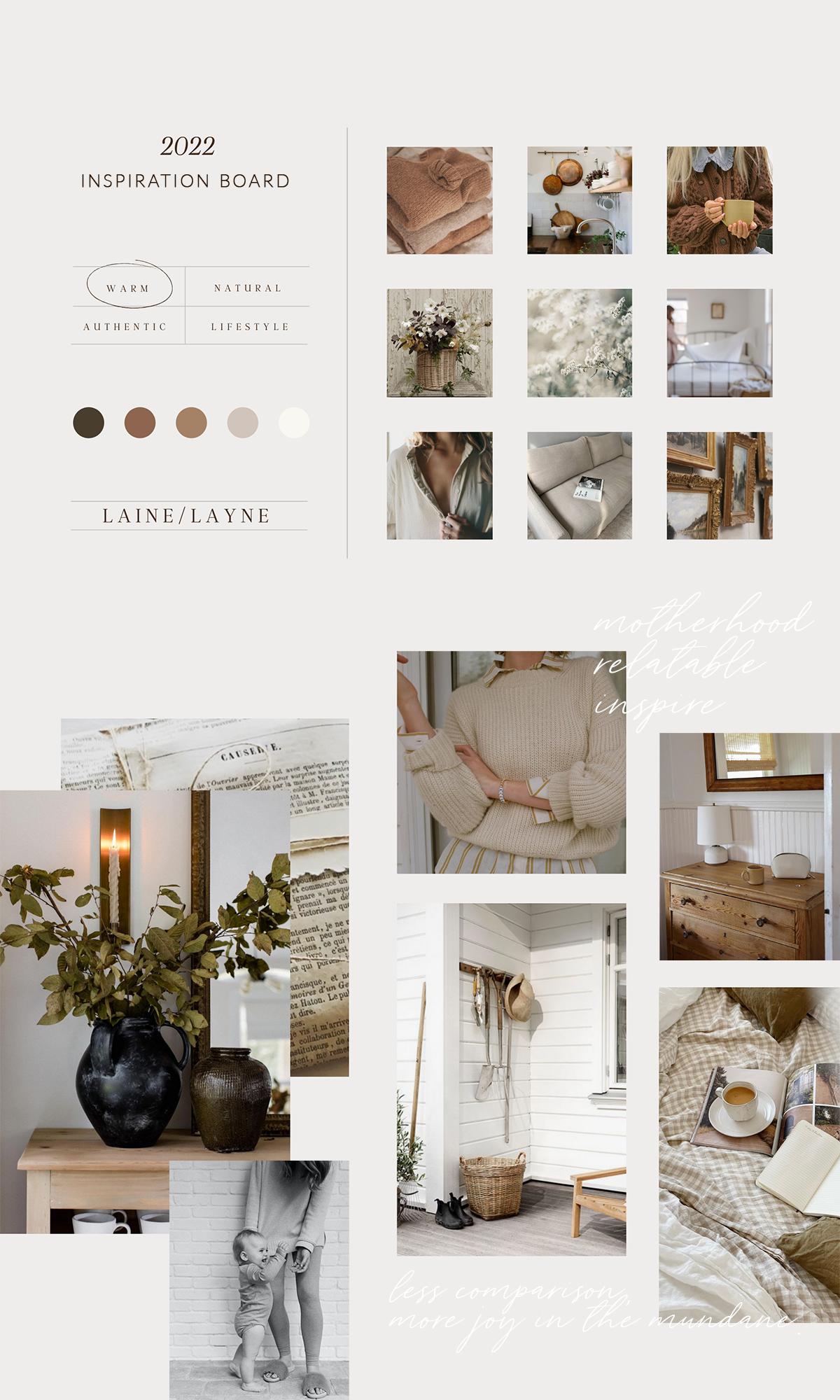 2022 Vision and Inspiration Board + Project List | Laine and Layne