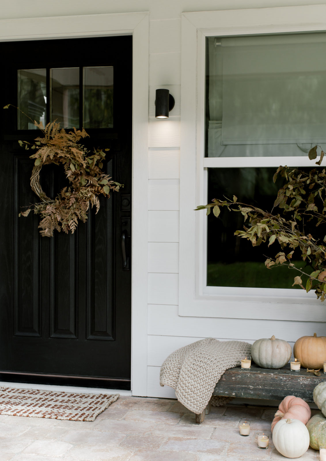 Fall Front Porch & DIY Foraged Wreath | Laine and Layne