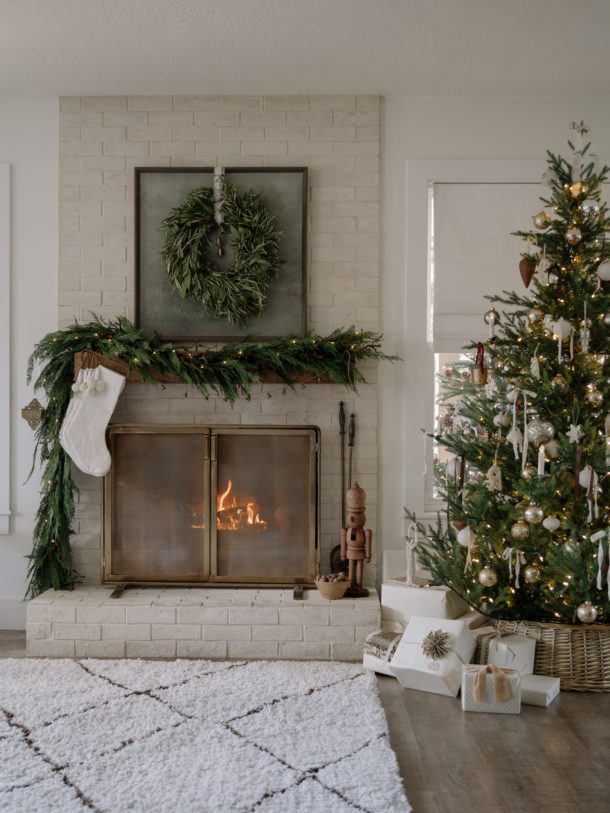 Cozy Christmas Mantel & Tree | Laine and Layne