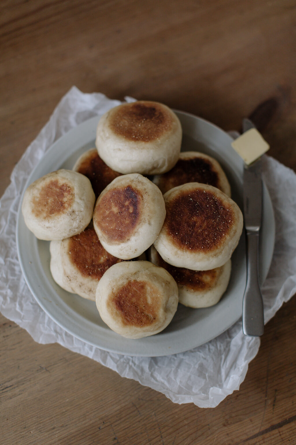 Homemade Skillet English Muffins | Laine and Layne