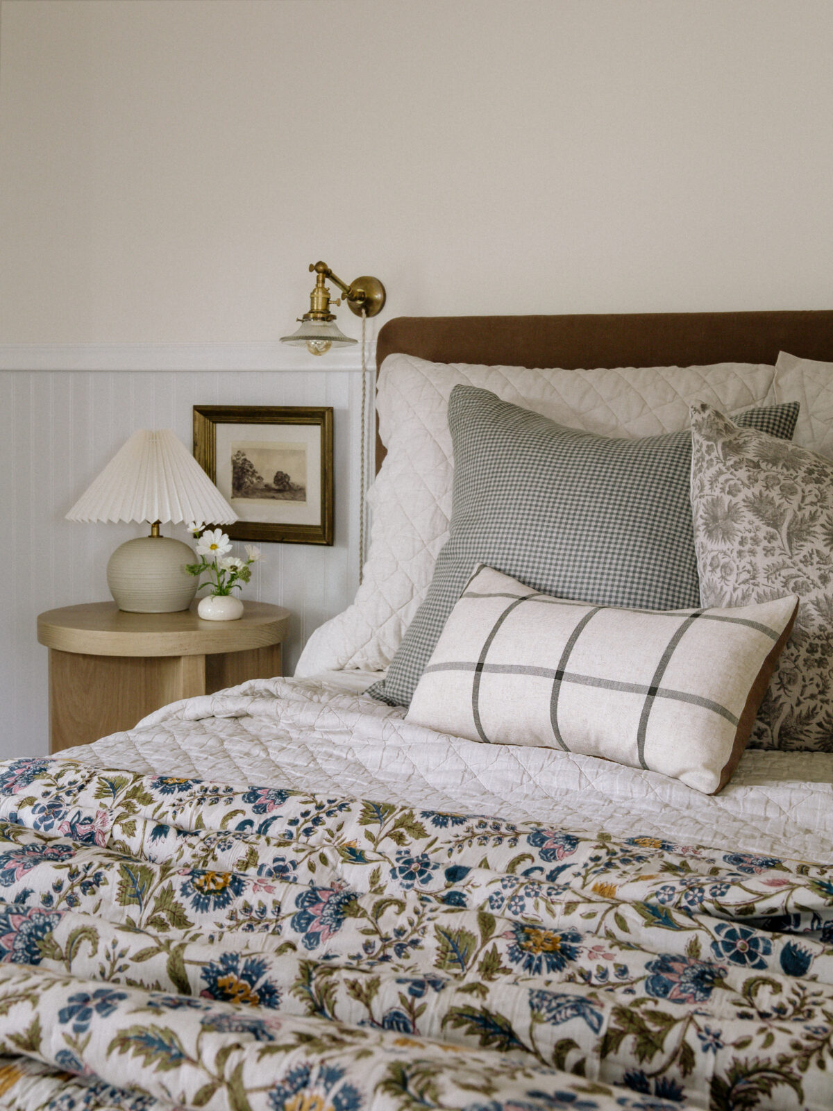 Cozy Fall Bedroom & DIY Linen Headboard | Laine and Layne