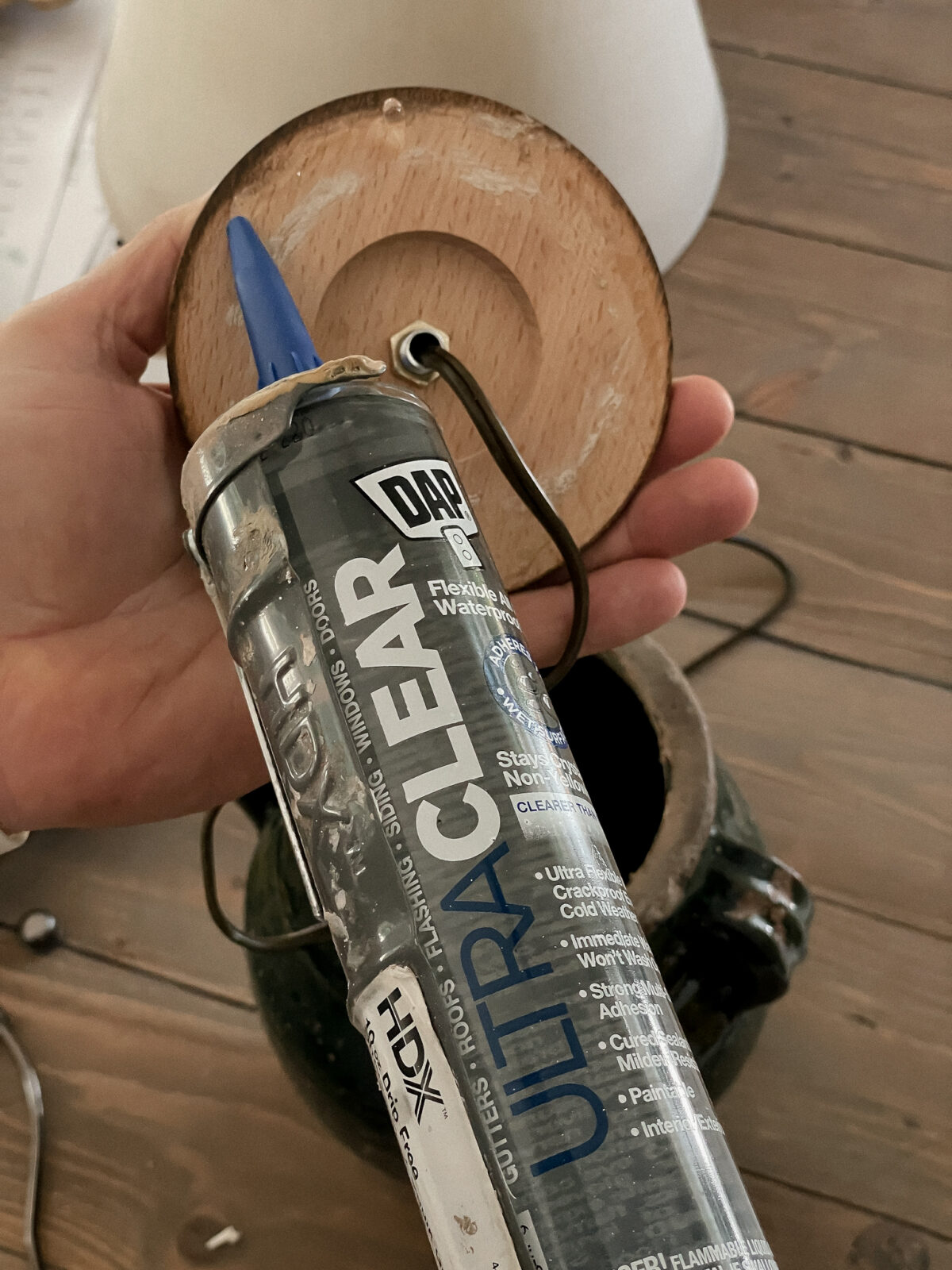 DIY Lamp How We Turned a Vase into a Lamp Laine and Layne