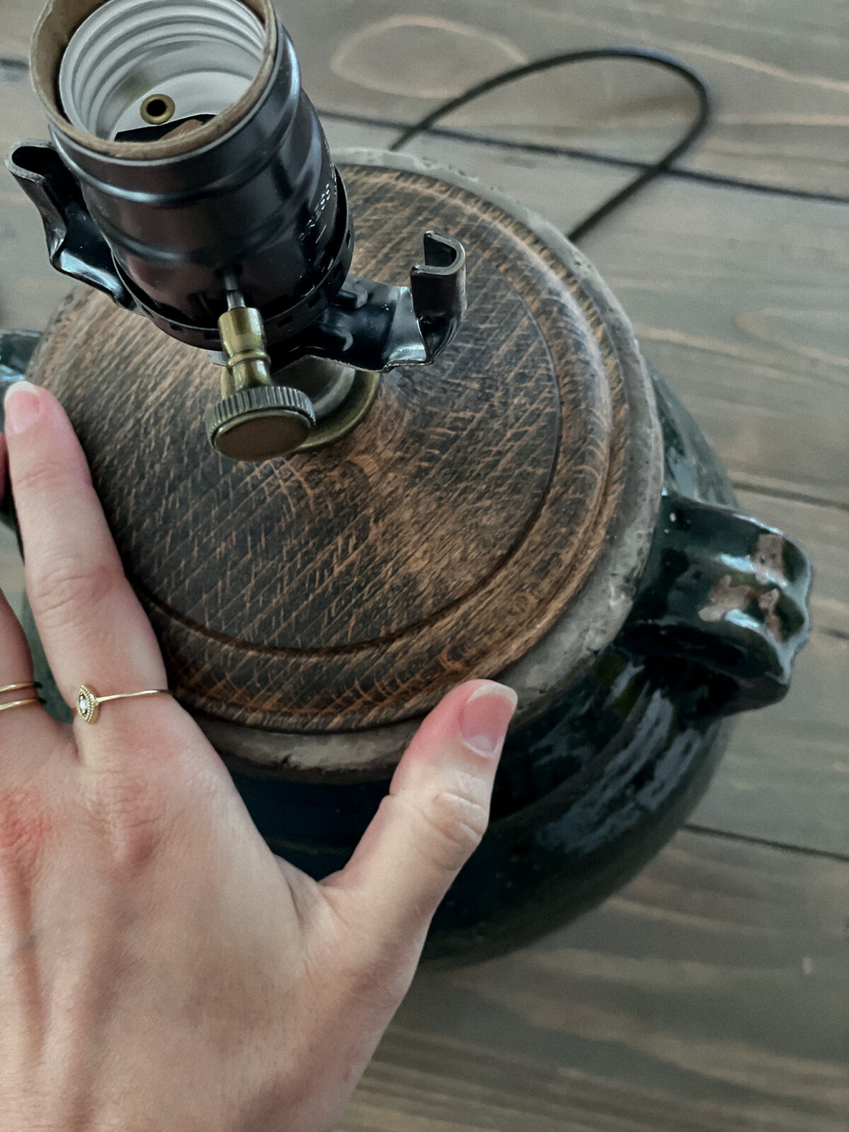 DIY Lamp How We Turned a Vase into a Lamp Laine and Layne